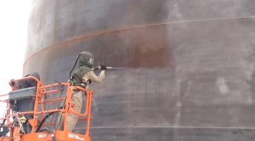 Abrasive Blasting corrosion protect