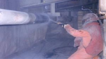 Abrasive Blasting corrosion protect