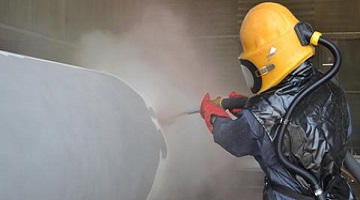 Abrasive Blasting corrosion protect